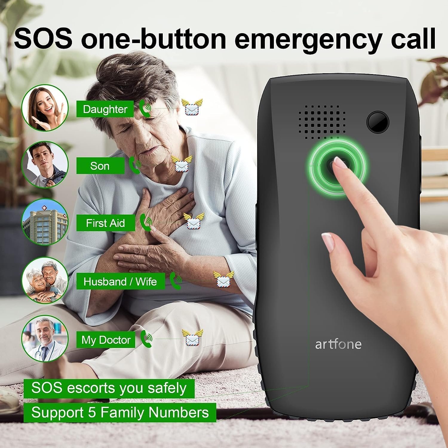 SOS one-button emergency call